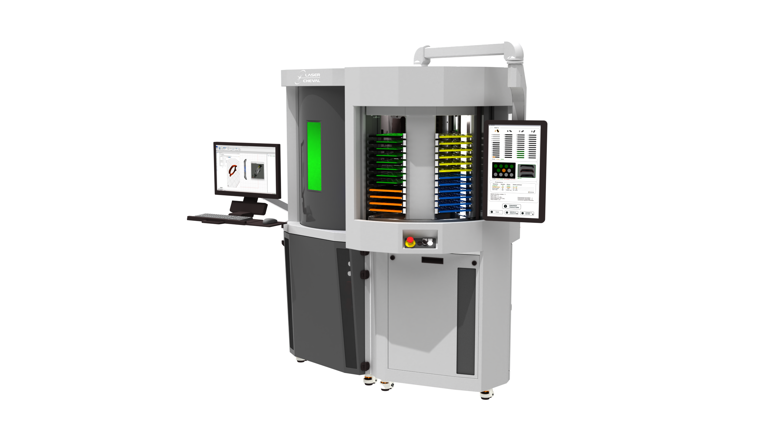 La machine laser QUARTZ intègre tout type de source laser, du continu au femtoseconde et répond à tous les besoins du soudage au micro-usinage.