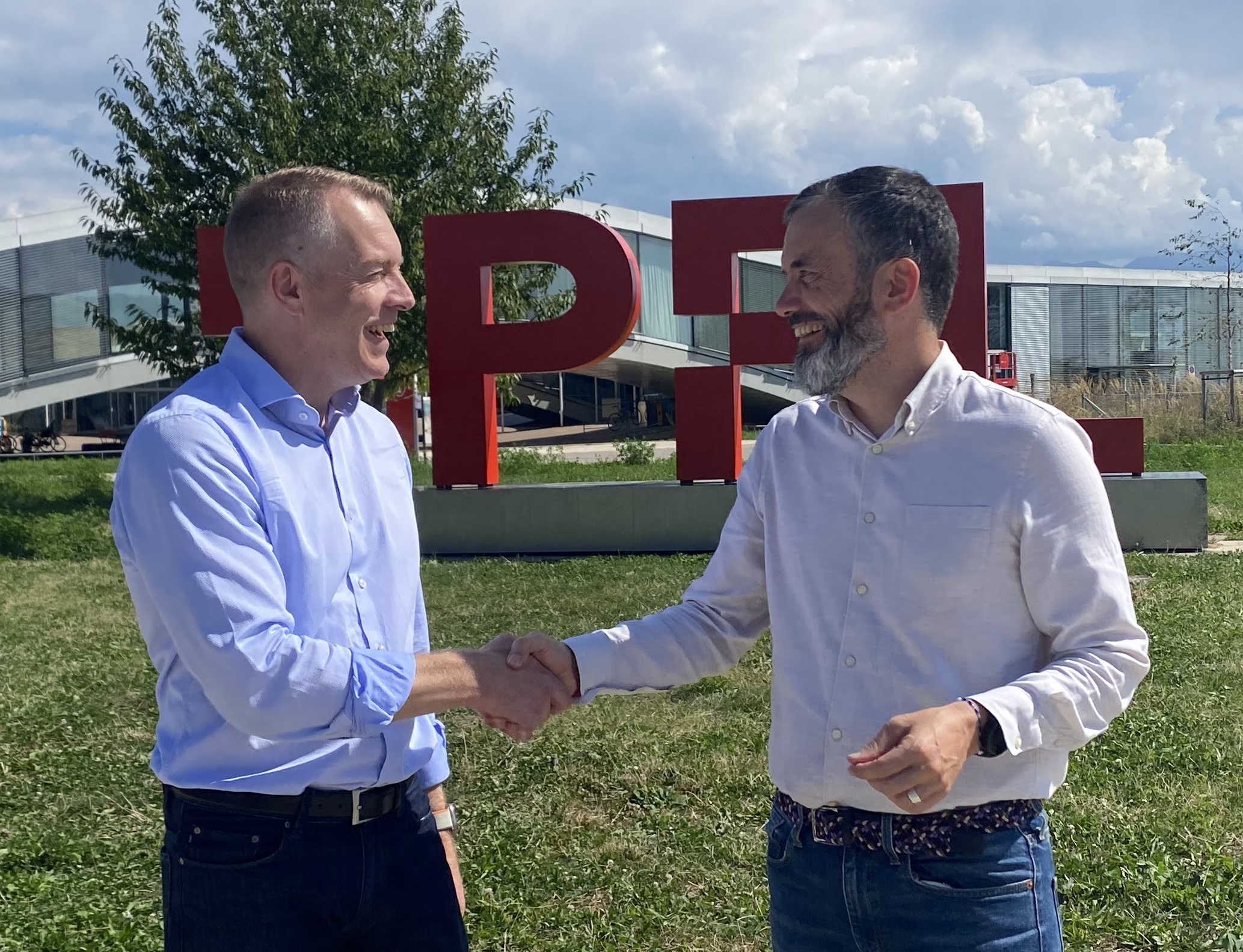 Christian Haltiner, MD Dassault Systèmes Schweiz et XCom Eurocentral, Stefan Arnet, Lead Buyer Switch.