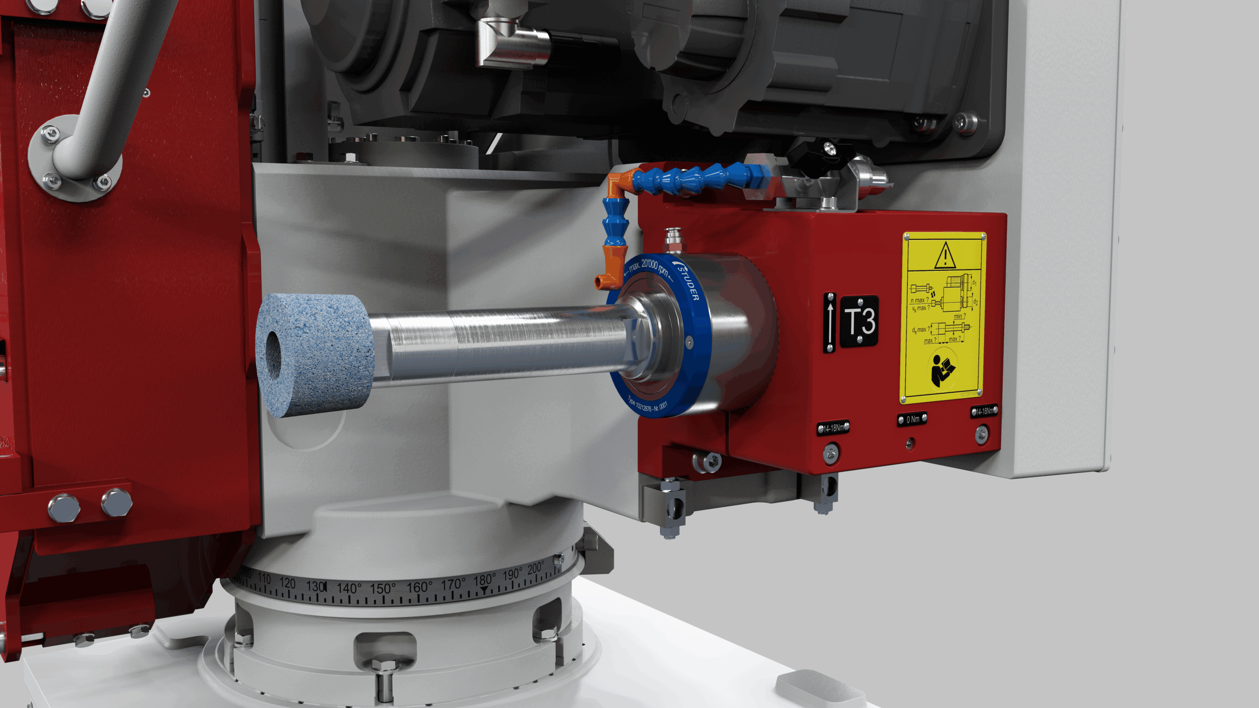 Swiveling wheelhead favoritCNC with internal grinding spindle