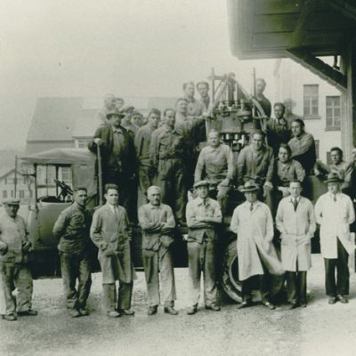 Livraison de la première machine Gyromatic en 1932.